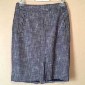 Business formal herringbone skirt